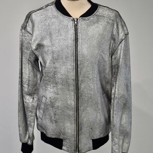Distressed Bomber Jacket